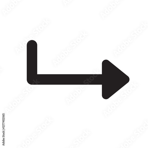 Arrow bent left icon