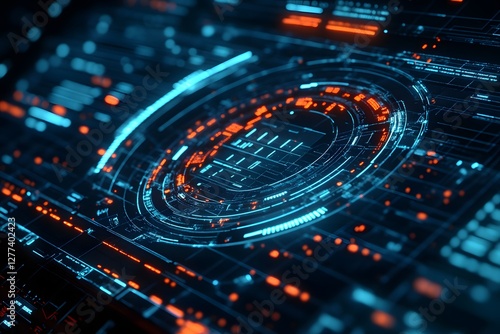 Wallpaper Mural Futuristic Tech Interface Design Torontodigital.ca