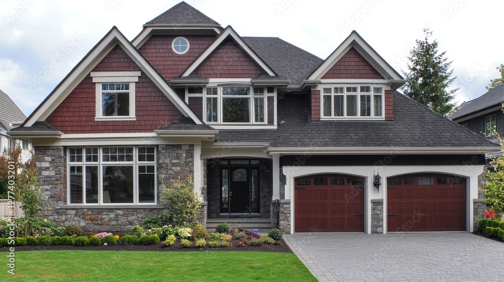 Luxury Two-Story Home with Stone Accents and Double Garage Luxury Two-Story Home with Stone Accents and Double Garage