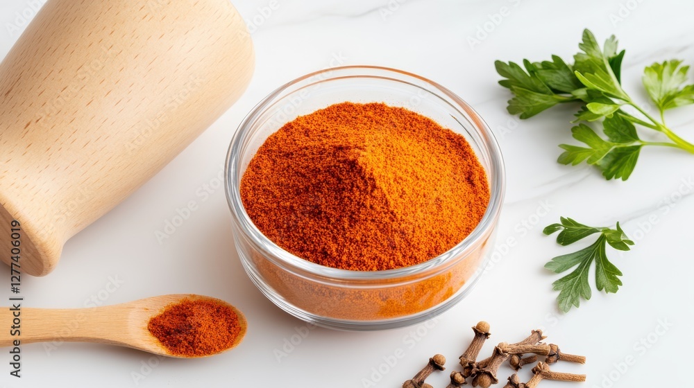 Creating a rich berbere spice blend with fresh herbs and spices Creating a rich berbere spice blend with fresh herbs and spices