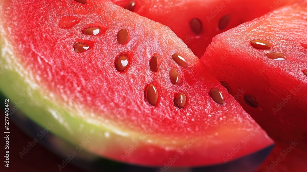 Juicy Watermelon Slices: A Close-Up Look at Summer's Sweetest Treat Juicy Watermelon Slices: A Close-Up Look at Summer's Sweetest Treat