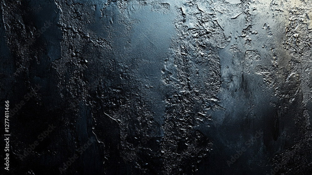 A textured dark grainy bluish black surface with a metallic powder-coated finish, creating a gradient abstract background. Symbolizing mystery, depth, elegance, and modern sophistication A textured dark grainy bluish black surface with a metallic powder-coated finish, creating a gradient abstract background. Symbolizing mystery, depth, elegance, and modern sophistication