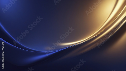 High-end royal blue and shimmering gold blend