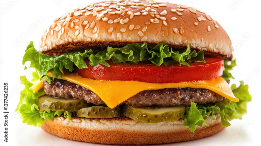 hamburger isolated on white background hamburger isolated on white background