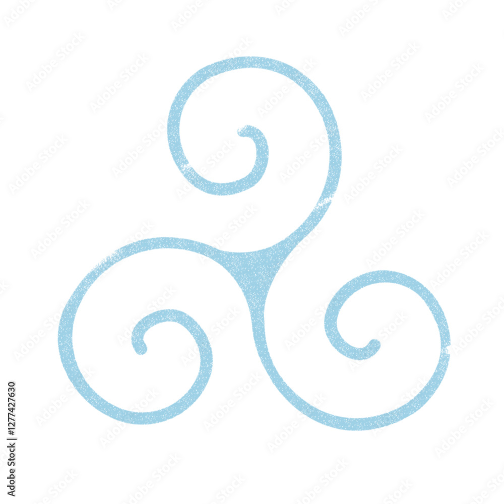 blue triple spiral blue triple spiral