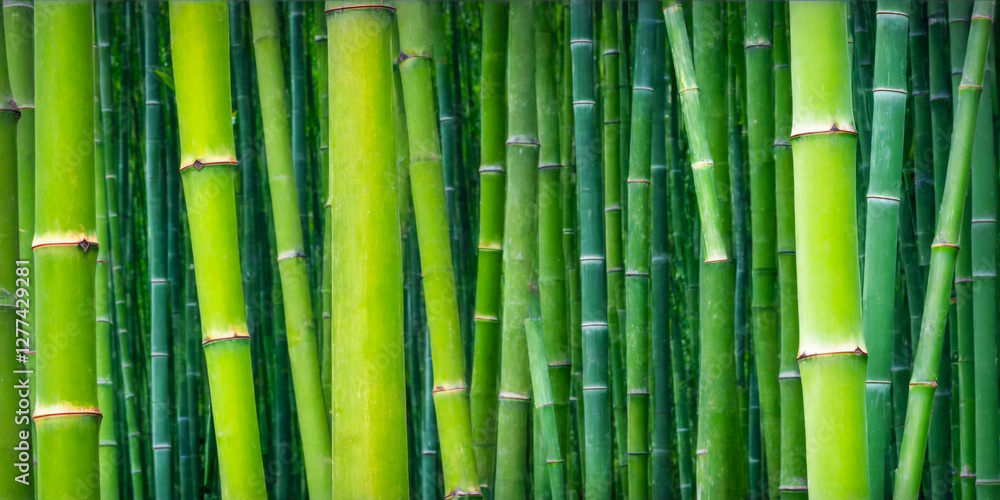 Lush Green Bamboo Forest Background Lush Green Bamboo Forest Background