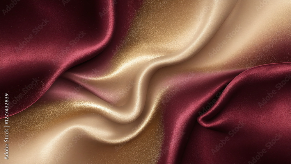 Obraz premium Luxurious burgundy to gold velvet gradient