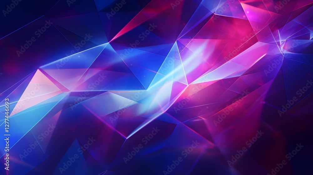Abstract purple background with triangles. blue and purple abstract 3D designs with triangle Abstract purple background with triangles. blue and purple abstract 3D designs with triangle
