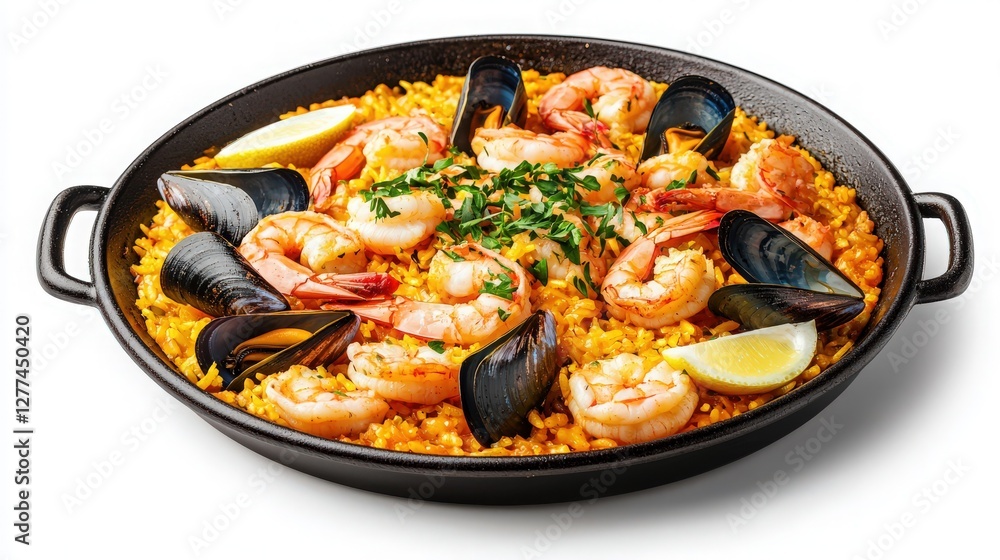 Seafood Paella with Shrimp and Saffron Rice Seafood Paella with Shrimp and Saffron Rice