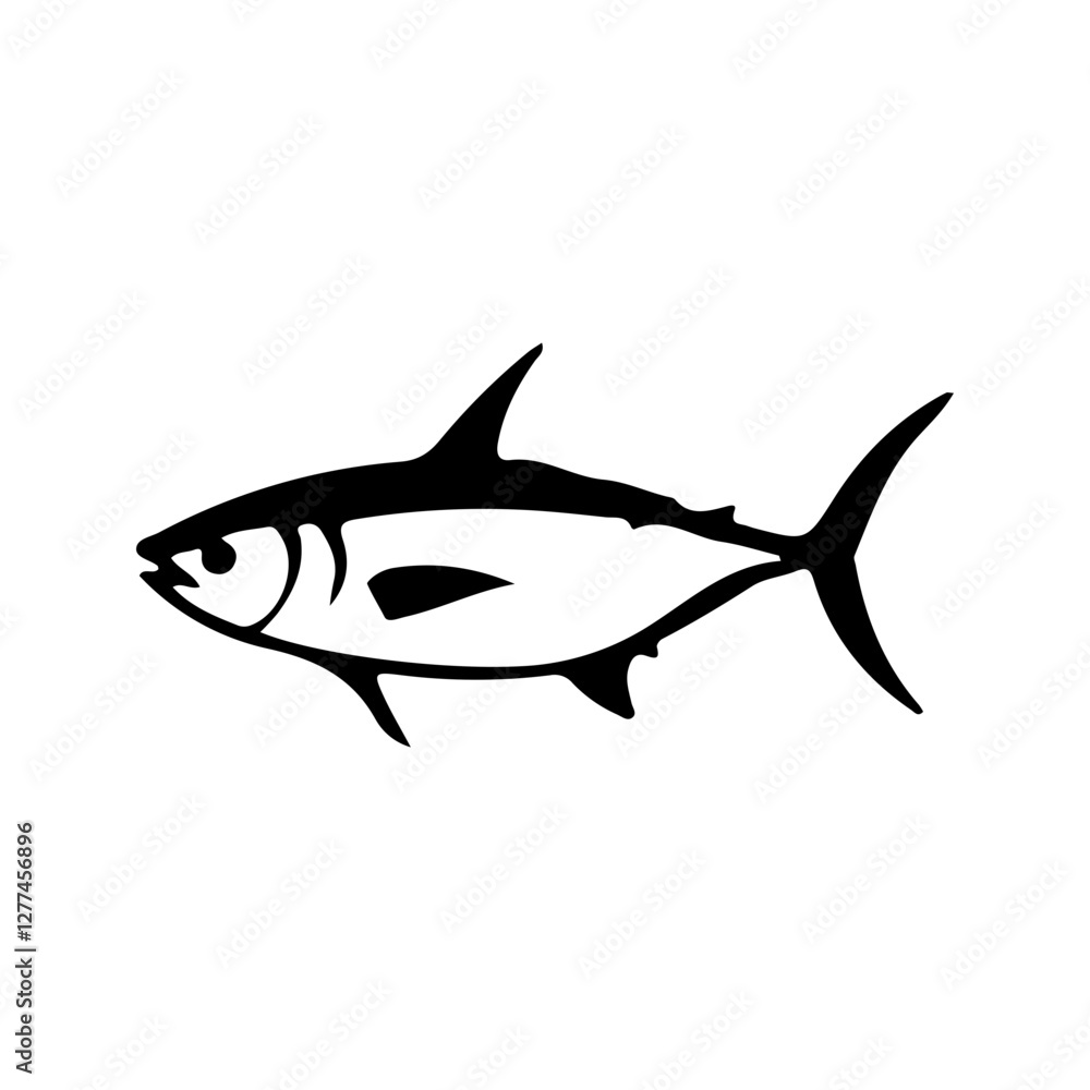 Fototapeta premium Silhouette of tuna