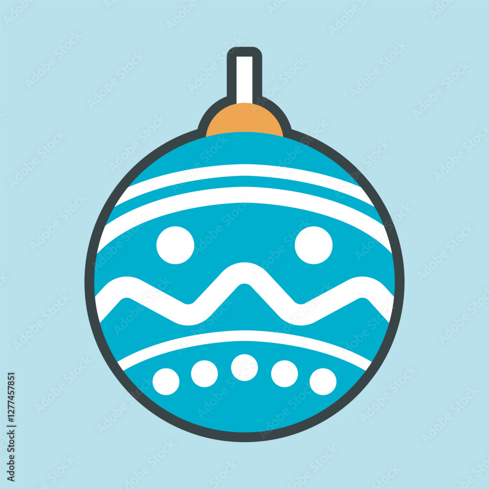 green baubles with outline flat vector design. green baubles with outline flat vector design.