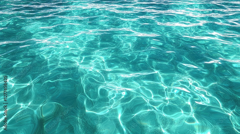 Sea Water Surface Texture with Gentle Ripples and Waves with Sunlight Reflections Sea Water Surface Texture with Gentle Ripples and Waves with Sunlight Reflections