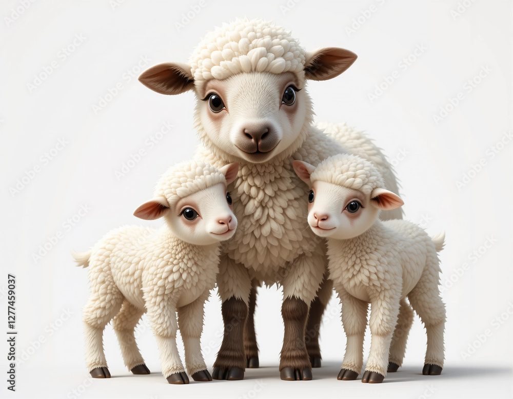 Obraz premium Tiny Grazer: Dwarf Sheep
