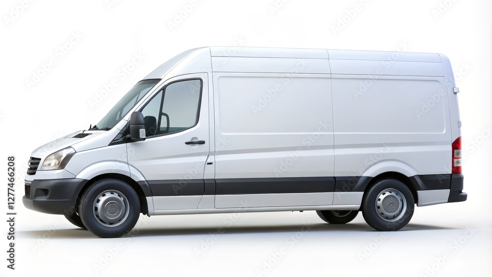 White Cargo Van 3D Render, Side View, Delivery Concept, Delivery Truck, Commercial Vehicle Delivery Van, 3D Model White Cargo Van 3D Render, Side View, Delivery Concept, Delivery Truck, Commercial Vehicle Delivery Van, 3D Model