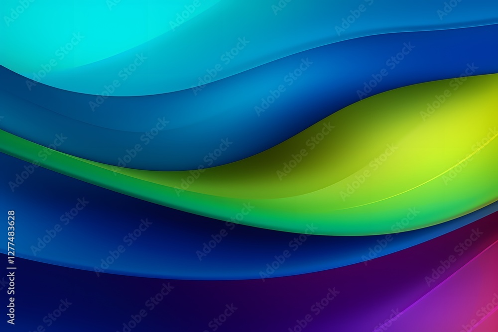 Abstract 3D colorful wave background with multicolour gradient. abstract green yellow and purple background soft wavey. Abstract 3D colorful wave background with multicolour gradient. abstract green yellow and purple background soft wavey.