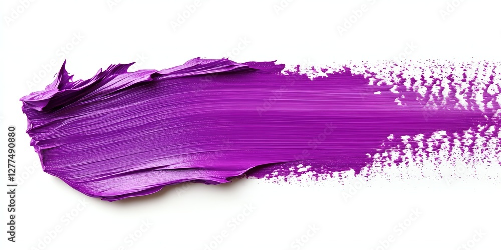 A bold purple paint stroke isolated on a white background. Perfect for creative projects, abstract designs, and artistic concepts. Clean and vibrant. A bold purple paint stroke isolated on a white background. Perfect for creative projects, abstract designs, and artistic concepts. Clean and vibrant.