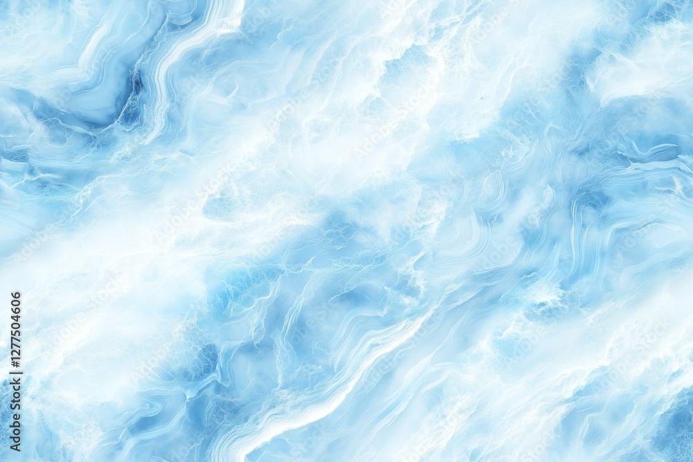Seamless Blue Lace Agate smooth, abstract background featuring swirling patterns in shades of blue and white, resembling water or clouds. Ideal for use in design projects. Seamless Blue Lace Agate smooth, abstract background featuring swirling patterns in shades of blue and white, resembling water or clouds. Ideal for use in design projects.