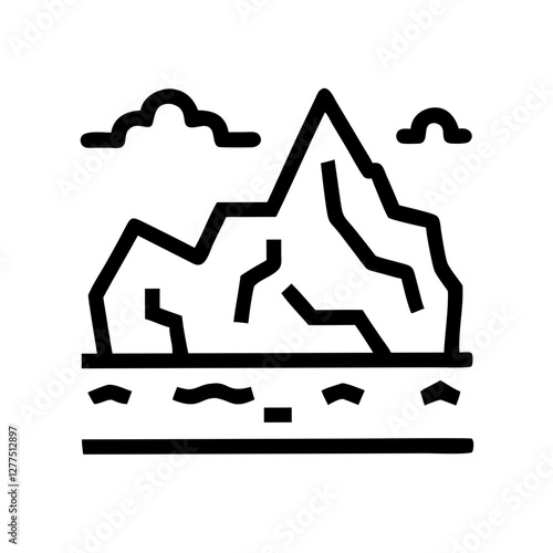 Tourist attractions in each country pictogram 