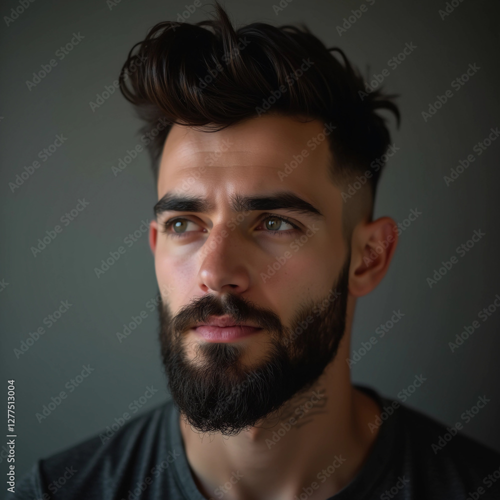man with a stylish beard man with a stylish beard