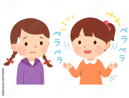 おしゃべりが止まらない女の子　発達障害