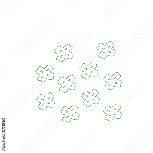 st patrick's day leaf pattern