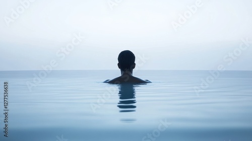 Wallpaper Mural Chronic back pain relief through swimming in a calm pool. Featuring gentle exercise and comfort Torontodigital.ca