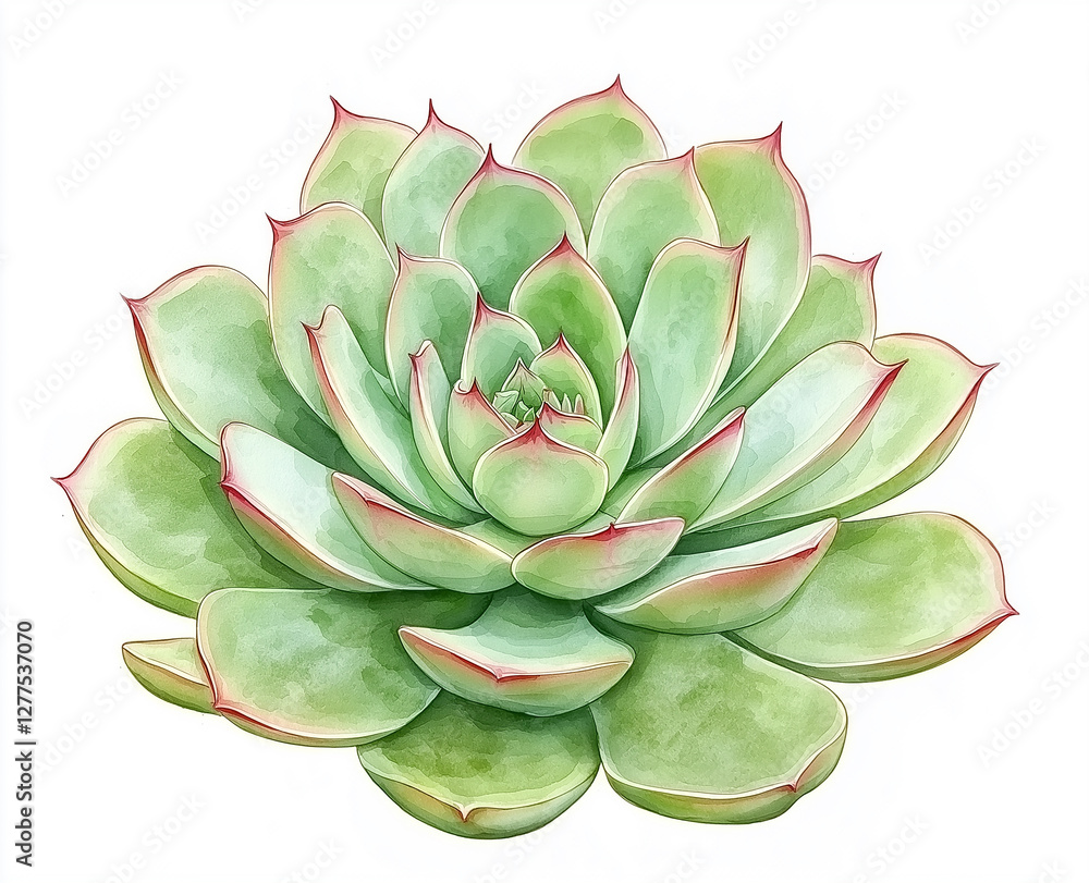 succulent plant on white background succulent plant on white background