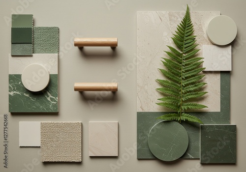 Interior design mood board earthy