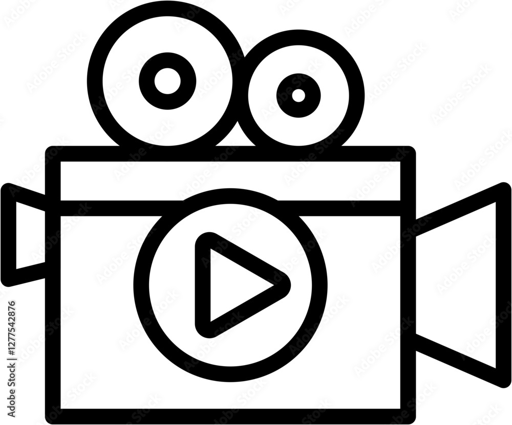 Video Camera Play Button Video Camera Play Button
