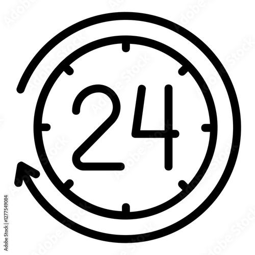 24 hours icon