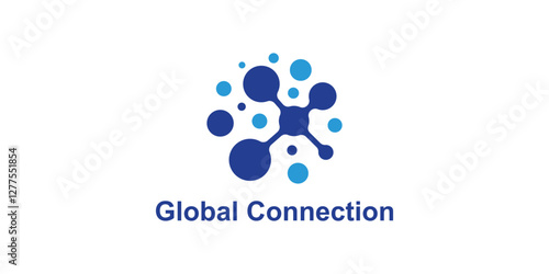 logo design global combination and connection,logo for global technology,internet,molecule,symbol,icon,idea,creative.
