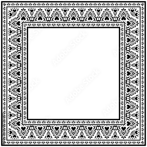 Vintage ornamental frame and border design.