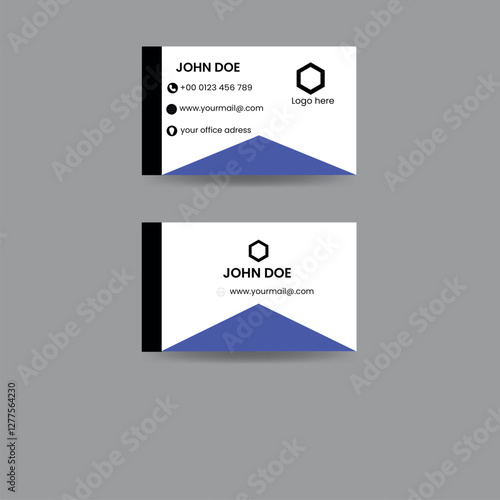 business card design template, clean professional business card template, visiting card, business card template