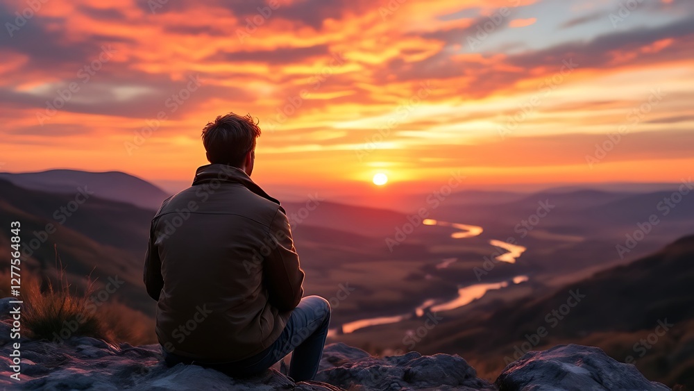 Awe-inspiring magnificence of a sunrise on horizon, with its ethereal hues, boundless oceanic expanse, and profound intermingling of earth and sky Awe-inspiring magnificence of a sunrise on horizon, with its ethereal hues, boundless oceanic expanse, and profound intermingling of earth and sky
