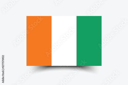 Free Download Flag of Cote d 'Ivoire. Cote d 'Ivoire flag official colors and proportion digital vector illustration - GFXLoad
