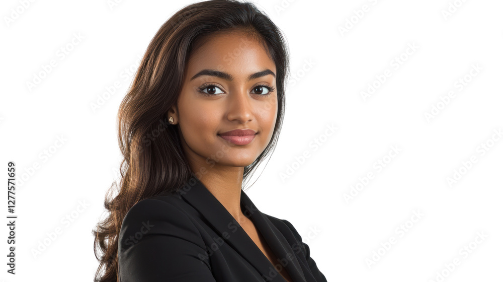 A confident businesswoman, representing professionalism and success. Her poise and attire reflect modern corporate culture and ambition. A confident businesswoman, representing professionalism and success. Her poise and attire reflect modern corporate culture and ambition.