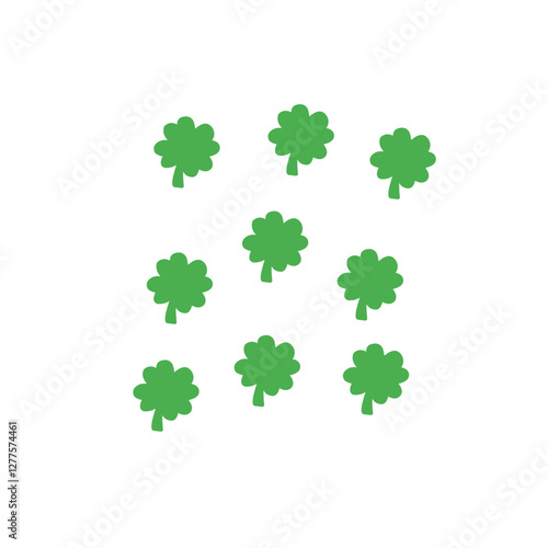 st patrick's day leaf background