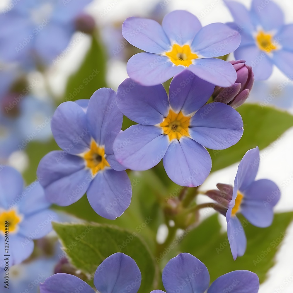 Close-up of flowers against white background,Purple Forget Me Not Isolated on White Background. Beautiful Forget Me Not Flower,489 Close-up of flowers against white background,Purple Forget Me Not Isolated on White Background. Beautiful Forget Me Not Flower,489