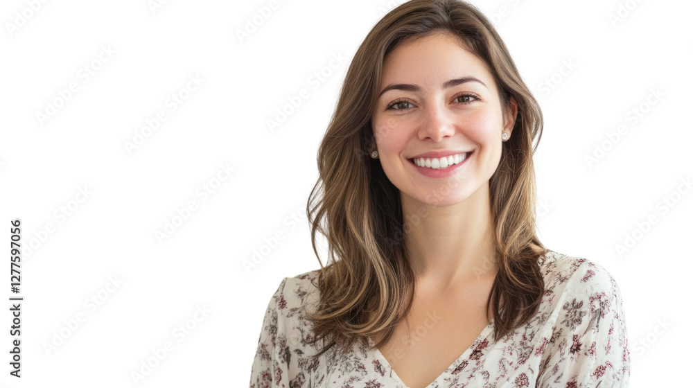 A smiling woman with long hair stands confidently, radiating positivity and warmth. Her friendly demeanor embodies happiness and approachability. A smiling woman with long hair stands confidently, radiating positivity and warmth. Her friendly demeanor embodies happiness and approachability.