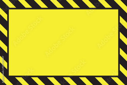 Warning Strips vector illustration, Warning striped and Frame background, Black and yellow stripes. Abstract concept graphic element. Construction sign. Art design line of crime places. EPS10
