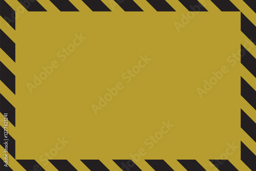 Warning Strips vector illustration, Warning striped and Frame background, Black and yellow stripes. Abstract concept graphic element. Construction sign. Art design line of crime places. EPS10