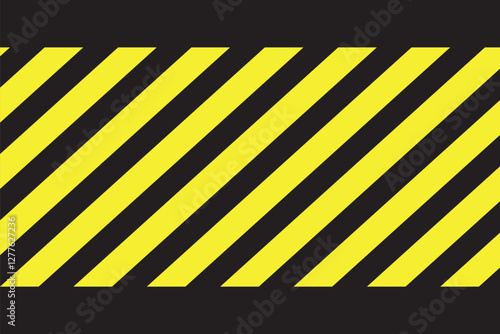 Warning Strips vector illustration, Warning striped and Frame background, Black and yellow stripes. Abstract concept graphic element. Construction sign. Art design line of crime places. EPS10