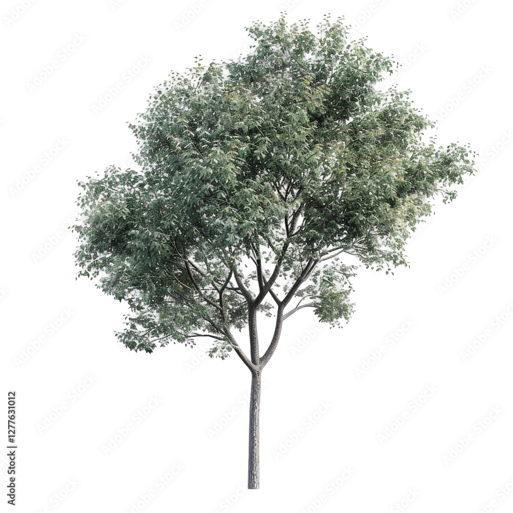 Obraz premium A Single Tree Against a Black Background