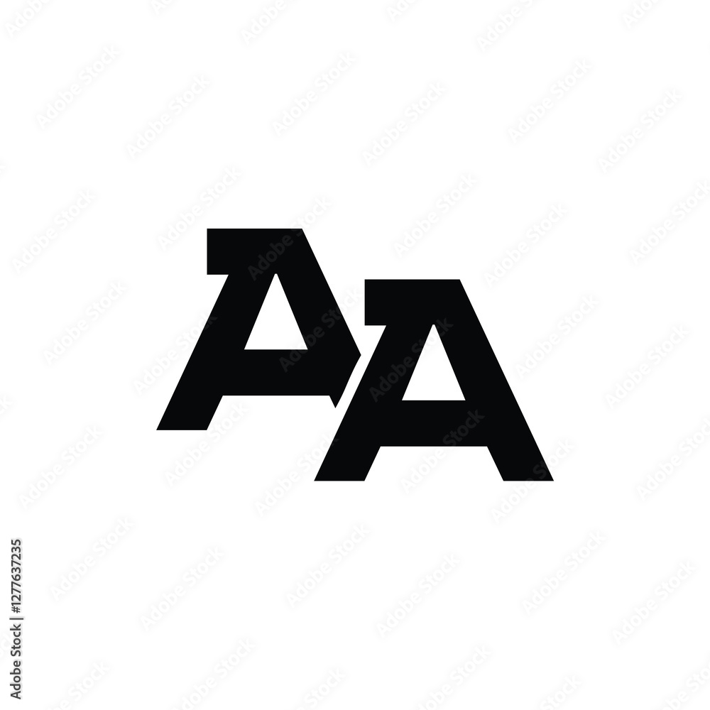 AA monogram logo design letter text name symbol monochrome logotype alphabet character simple logo AA monogram logo design letter text name symbol monochrome logotype alphabet character simple logo