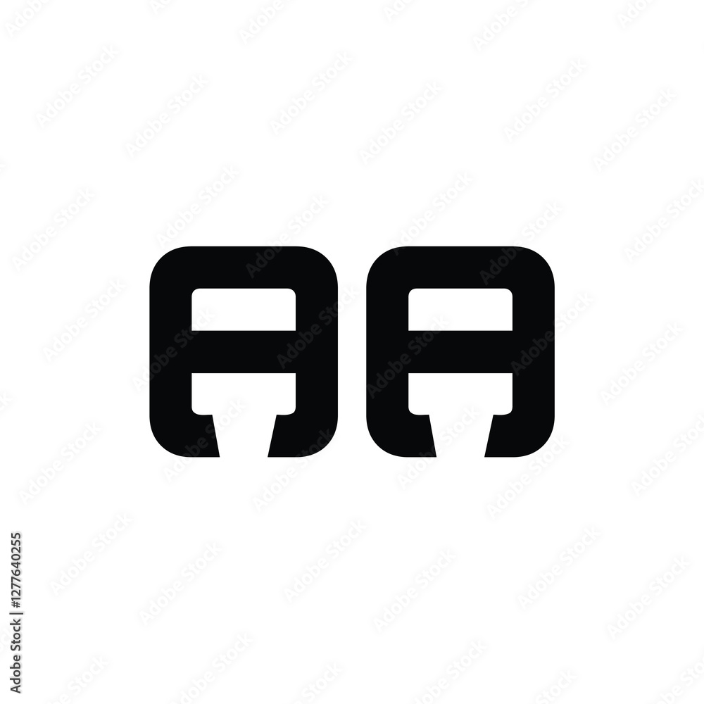 AA monogram logo design letter text name symbol monochrome logotype alphabet character simple logo AA monogram logo design letter text name symbol monochrome logotype alphabet character simple logo