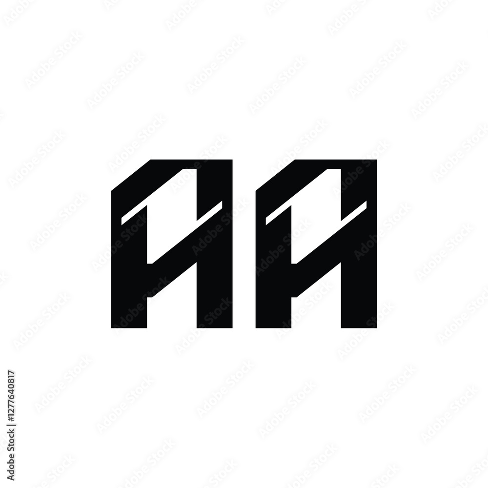 AA monogram logo design letter text name symbol monochrome logotype alphabet character simple logo AA monogram logo design letter text name symbol monochrome logotype alphabet character simple logo