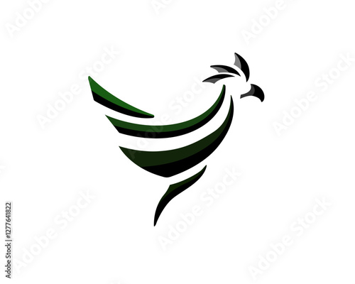 abstract rooster art design template logo illustration