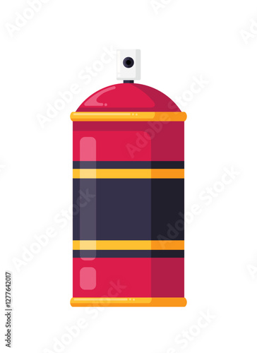 Vector cet spray. Design befriends creativity. Flat design illustration 