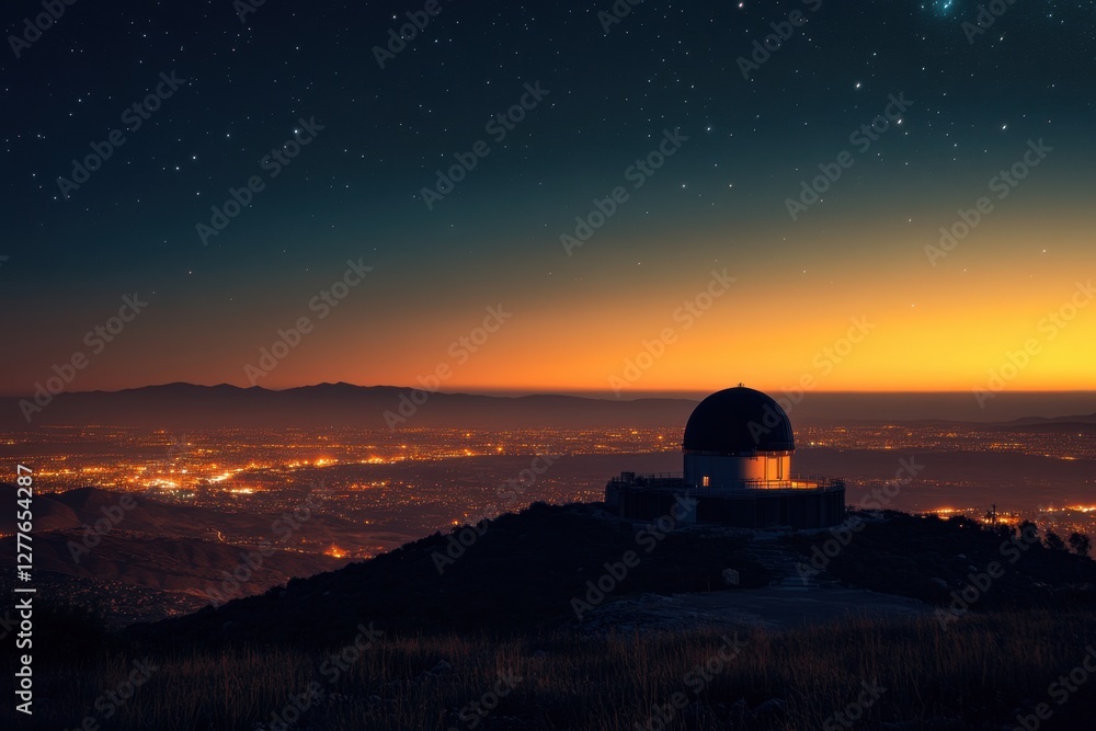 Obraz premium Observatory Overlooking the City