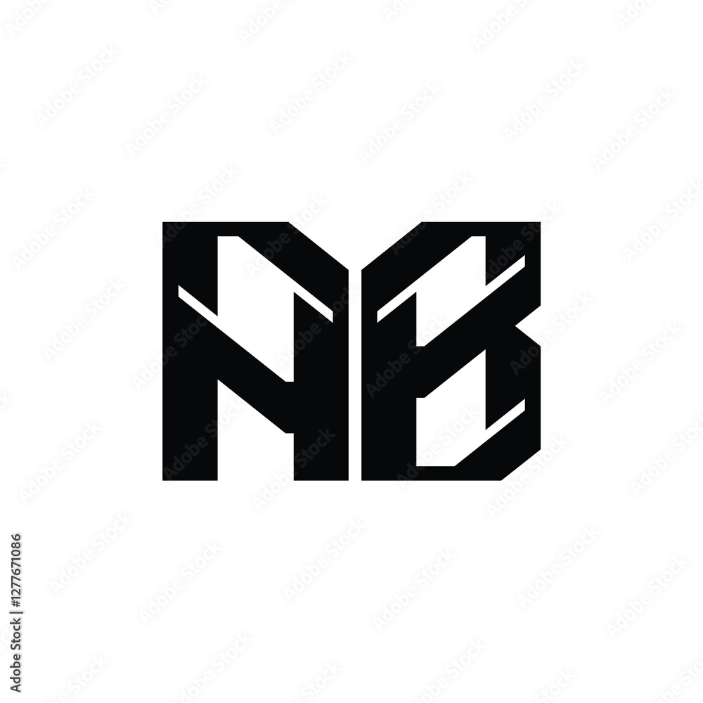 AB monogram logo design letter text name symbol monochrome logotype alphabet character simple logo AB monogram logo design letter text name symbol monochrome logotype alphabet character simple logo